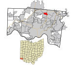 Hamilton County Ohio Incorporated and Unincorporated areas Glendale highlighted